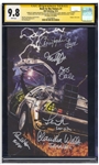 Back to the Future Cast-Signed Comic #1, Graded 9.8 With Powerful Variant Cover -- Signed by 6 Cast Members Including Michael J. Fox and Christopher Lloyd